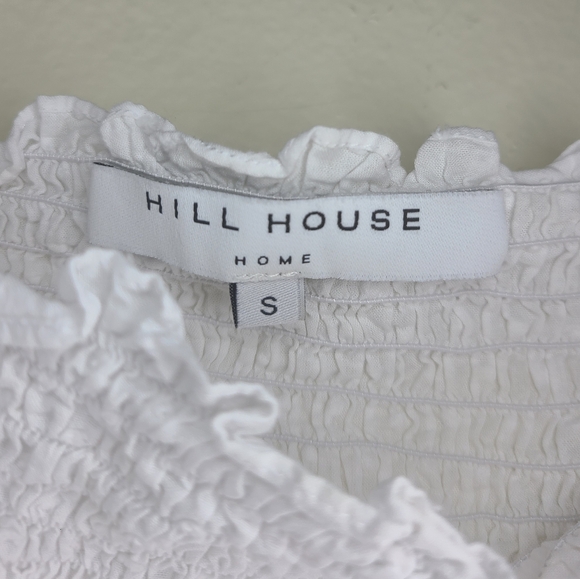 Hill House Athena White Swiss dot nap dress sz Small - Picture 7 of 11